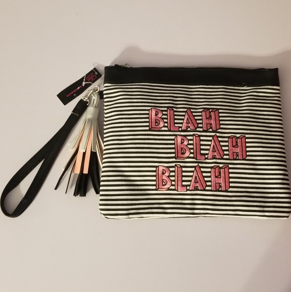 black & white striped Blah fashion wallet - Picture 3 of 6